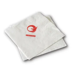 Custom Restaurant Food White Elegant Tissue 2 Ply 220*220mm 330*330mm Paper Cocktail Napkin