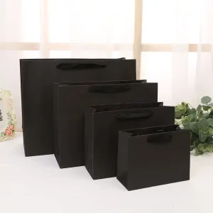 Custom Retail Art Coated Paper Clothing Shopping Gift Bag Luxury Handle Carrier Bag Packaging Printed Paper Bag with Logos