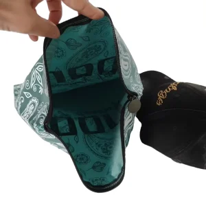 Custom Satin Hat Dust Bag with Soft Fabric, Digital Printing, Zipper
