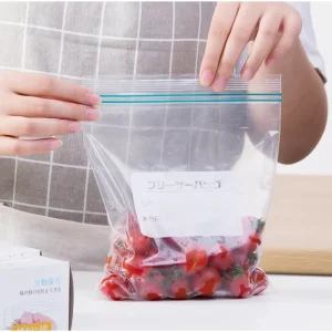 Custom Self Sealing Zip Lock Bag Logo Clear Poly Bag Small Transparent Print LDPE Reclosable Ziplock Plastic Grip Seal Bags