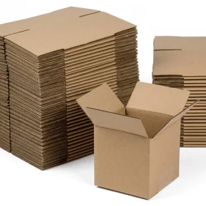 Custom Shipping Boxes Small Corrugated Cardboard Boxes for Mailing and Packing Brown