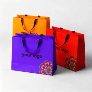 Custom Shopping Paper Bags Eco friendly Paper Bags for Shopping Custom Printed Private Label Gift Bag