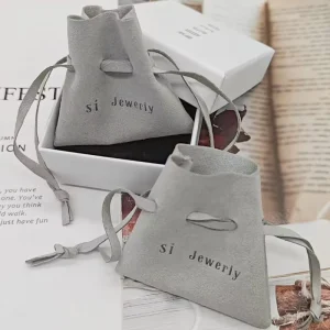 Custom Silk Jewelry Gift Dust Pouch Packaging Drawstring Personal Size Satin Bag Velvet Bag