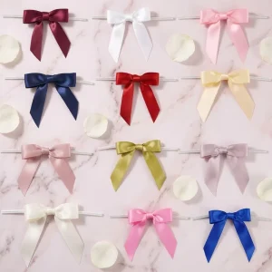 Custom Silk Polyester Ribbon Manufacturer Luxury Wedding Birthday Christmas Party Handmade DIY Hair Accessories Solid