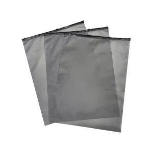 Custom Size Black Sealing Edge Frosted LDPE Waterproof Ziplock Bag Reusable Semi Clear Plastic Cosmetic Accessories Clothes