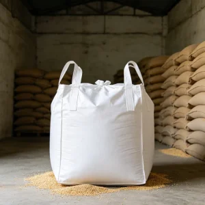 Custom Size FIBC Jumbo Bag Top Open Bottom Flat Bulk Bag for Industrial & Agricultural Use