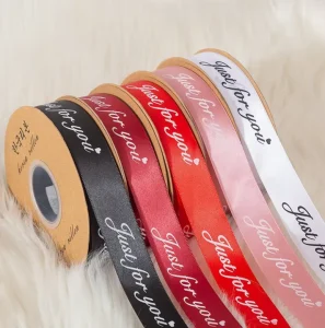 Custom Size Holographic Luxury Fashion Polyester Gift Ribbons for Packaging