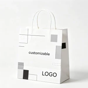 Custom Size Large White Card Garment Bag Reinforced Bottom Customizable Brand Pattern for Wedding Dress Long Coat Outer Packing