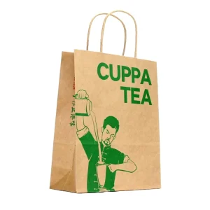 Custom Size Logo Recyclable Paper Gift Bag for Clothing Food Wine Bottle Packaging with Personalized Logo