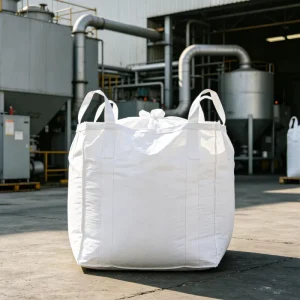 Custom Size PP FIBC Big Bag 1Ton Full Open Top Flat Bottom Bulk Sack for Sand Ore Bulk Cargo Storage