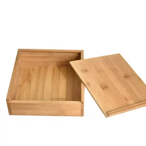 Custom Size Solid Wood Bamboo Food Tea Packaging Box Wooden Gift Boxes
