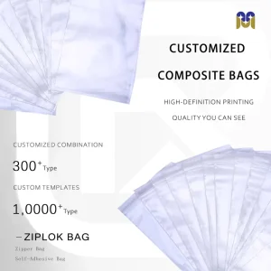 Custom Size Transparent Square Bottom Poly Bag Open Dust Cover Laminated PE Plastic with Gravure Printing Surface Handling