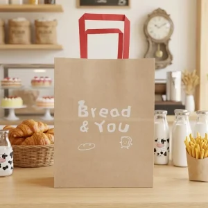 Custom Small Paper Shopping Bags with Logo Eco Friendly Kraft for Boutique Retail