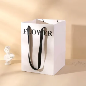 Custom Style Flower Handbags Viral Square Flower Totes For Valentines Day Florists