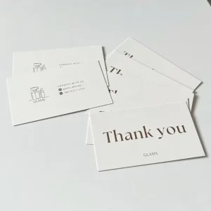 Custom Thank You Cards Eco-friendly Coated Small Businesses Digital Printing Event Promotion Appreciation Exclusive
