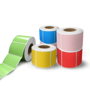 Custom Thermal Transfer Label 100mm 150mm TTR Self Adhesive Paper for Barcode Printer Retail Logistics