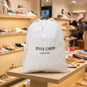 Custom Thick Cotton Drawstring Pouch for Dust Protection and Gift Storage Bag