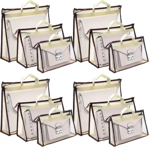 Custom Transparent Waterproof PVC Hanging Dust Bags Cover for Handbags Luxury Dustproof and Waterproof Dustproof Bag