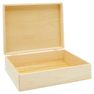Custom Unfinished Natural Wooden Jewelry Box Wooden Crafts Storage Box Bamboo Gift Box for Sale