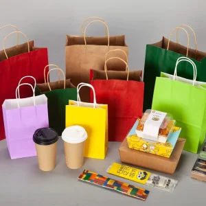 Custom Wenzhou made Kraft Paper Bags for Apparel Gift Shopping Mooncake Usescustomizable logo Printing for Business Shopping