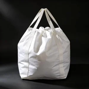 Custom White Logo Durable 1 Ton Jumbo Bag 90x90x90-120cm PP FIBC Open Top with High Safety Factor