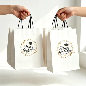 Custom Your Own Logo Printed Luxury Eco Friendly Shopping Handle Paper Gift Bags with Clothing