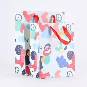Custom combined shape paper bags shopping paper bags for book packaging