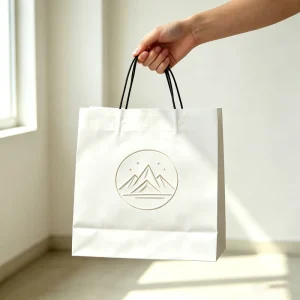 Custom logo Branded Shopping Gift Fast Food Take Away Packing Kraft Brown Paper Craft Bags with Handle
