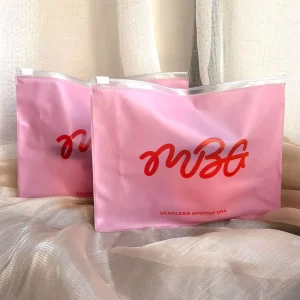 Custom logo PVC Pink Clear Zipper Organizer Cosmetic Bag Travel Toiletry Wash Pouch Bag Waterproof Makeup Bag