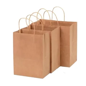 Custom logo Paper Bag White High Quality Paper Bags