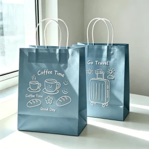 Custom logo Paper Gift Bags with Handles OEM