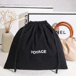 Custom logo Printed Cotton Twill Handbag Clothing Scarf Storage Pouch High Grade Cotton Twill Drawstring Dust Bag