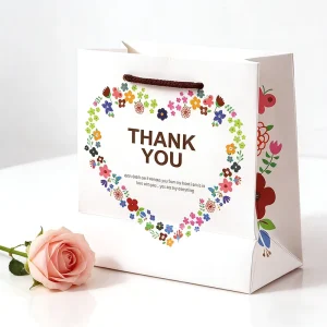 Custom logo Shopping Custom Printed Luxury Beauty Clothing Packaging Carrier Shopping Paper Thank You Gift Bags with logo Print