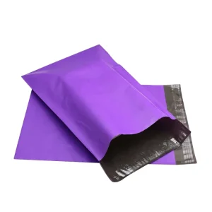 Custom-shipping-bags Colorful All Over Print Poilymailers Eco friendly Dark Purple Mailers for Clothing Free Sample