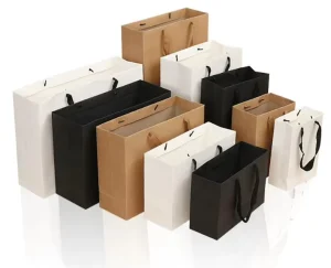 Customised High Quality Brown Paper Bags Business Shopping Kraft Paper Bag With Logo for Small Business