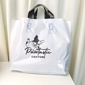 Customised logo Plastic Bags PE Plastic Carrier Bags Retail Shopping Bags