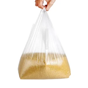 Customizable 1 8 Small Size ‘Thank You’ T Shirt Poly Plastic Shopping Bag for Take Out Grocery Chewing Gum Pet Food