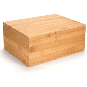 Customizable Bamboo Solid Wooden Box with Engraved Logo Safe and Size Options