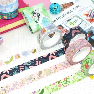 Customizable CMYK Printed Washi Paper Tape for Decorative Packaging