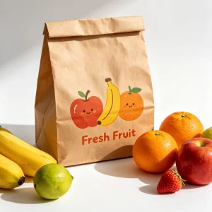 Customizable Compostable Kraft Paper Bags White Brown with Handles for Easy Carrying Shopping Luxury Retail Boutique Paper Bags