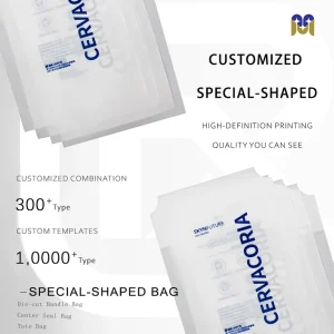 Customizable Drawstring Composite Plastic Bags for Paper Towels and Face Towels