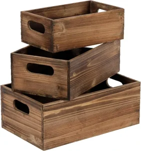 Customizable Logo Bamboo Wooden Storage Box Solid Wood with Durable and Flexible Functional Design