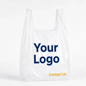 Customizable Reusable Shopping Bag HDPE Material Silk Screen Printing Heat Seal Closure Business Supermarket Use