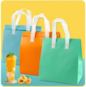 Customizable Size Nonwoven Thermal Insulated Cooler Bags Silk Screen Printing Durable Large Capacity for Grocery Packaging