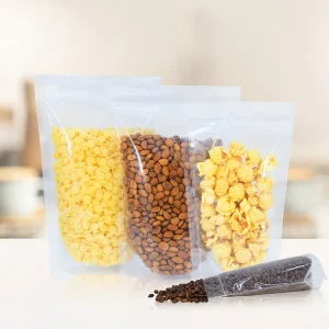 Customizable Size Print Logo Environmentally Friendly Clear Ziplock Bags Plastic for Food Storage Transparent Packaging