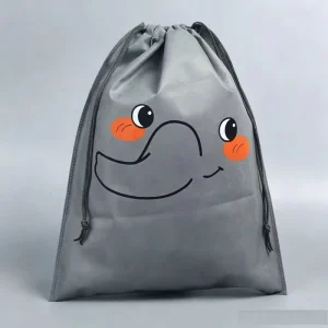 Customizable Thickened Non-Woven Fashion Drawstring Bag for Clothing Shoes Toys Dust-Proof Storage Advertising Gift Shopping