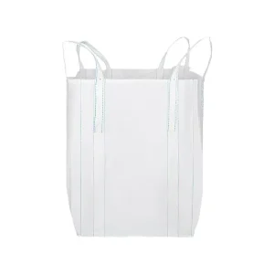Customizable White Polypropylene FIBC Bags 1 Ton 2 Ton Bulk Storage Breathable Top Open Flat Bottom