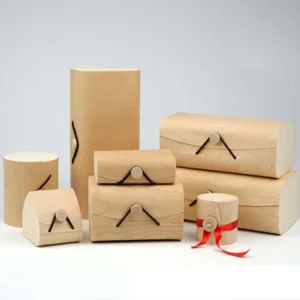 Customizable Wooden Bamboo Boxes with Logo for T Shirt Scarf Packaging