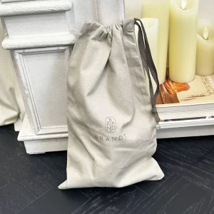 Customize Size Color Packaging Cotton Drawstring Bag Custom Printed Embroidery Dust Canvas Bag