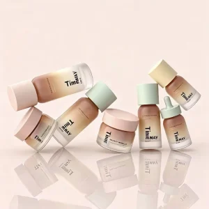 Customized 30ml 100ml 50g Cosmetic Skin Care Packaging Empty Lotion Serum Cream Glass Bottle with Plastic Caps